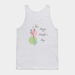 Happy Mothers day doodle flower Tank Top